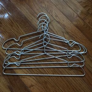 Muji • 6 brushed metal hangers